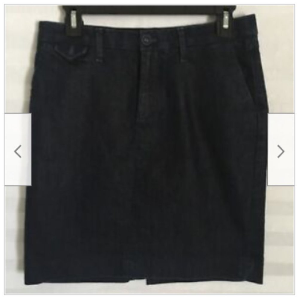 Banana Republic Factory Women's Blue Denim Jean Skirt Pockets